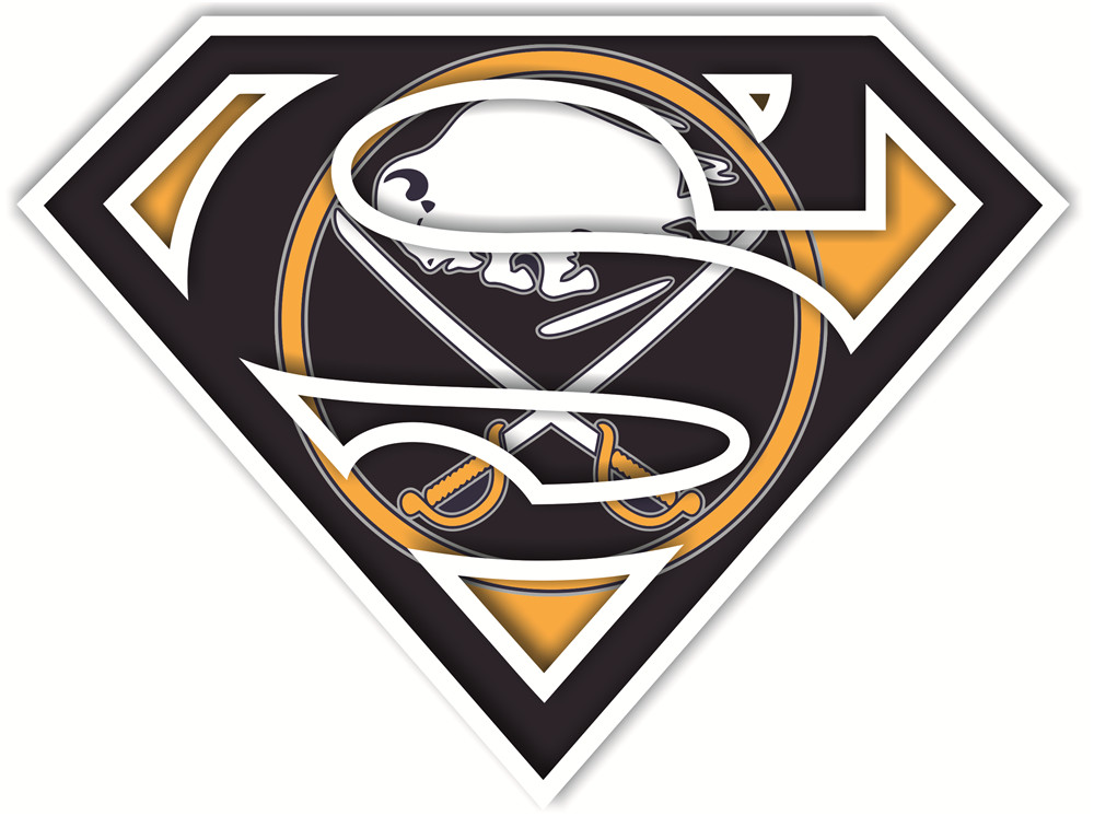 Buffalo Sabres superman logos iron on heat transfer